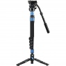 Sirui P-325FS Carbon Fibre Monopod with Stand and VH-10 video head