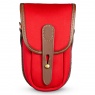 Billingham TEN-16 Camera Pouch, Burgundy Canvas-Chocolate Trim