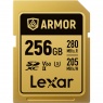 Lexar SDXC Pro Gold Series ARMOR UHS-II 256GB V60 IP68 Stainless Steel R280/W210MB/s