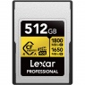 Lexar 512GB, CFexpress PRO Type A Gold 4, R1800/W1650MB/s, VPG400