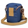 Billingham 72 Camera Shoulder Bag, Navy Fibrenyte-Chocolate Trim